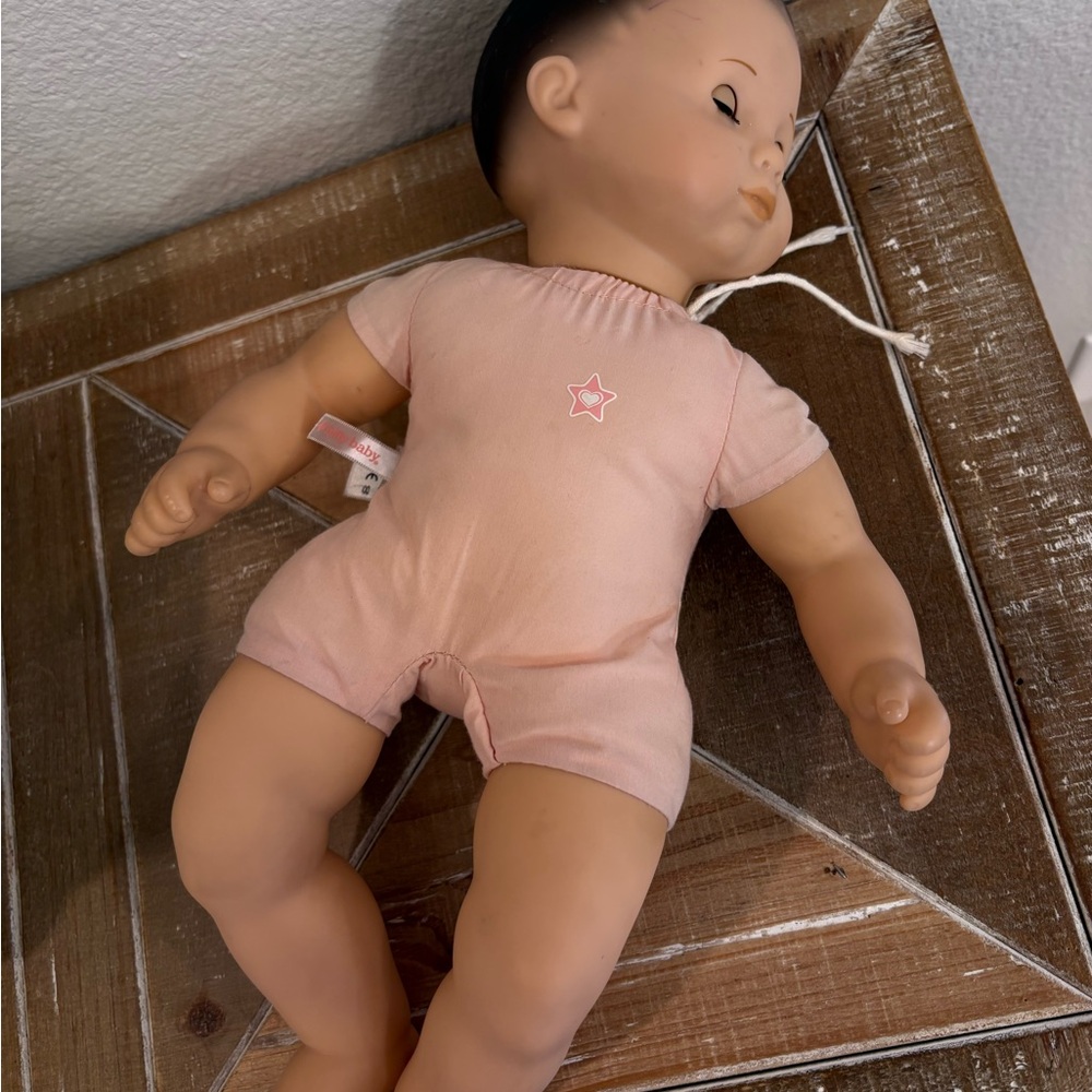 BITTY BABY DARK EYES MED SKIN BLACK HAIR NUDE DOLL 2014 PA-11392 Play Condition - Picture 10 of 12
